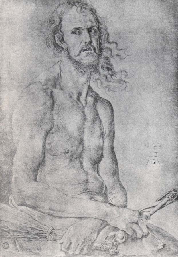 Christ,Man of Sorrow,with Durer-s Features